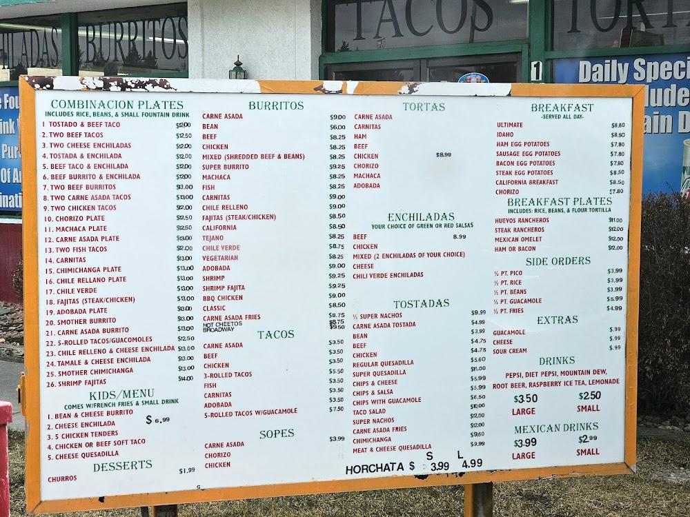 Los Adalbertos Menu image 3